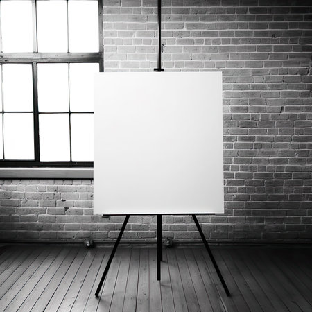 Blank white screen for presentations and projectsの素材