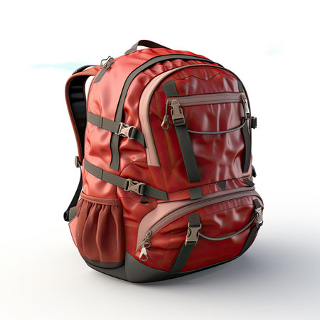 Weather-resistant hiking backpack with reflective accentsの素材