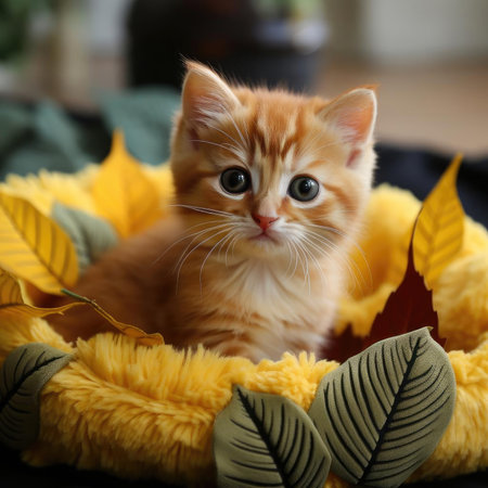 Cute plush cat bedの素材