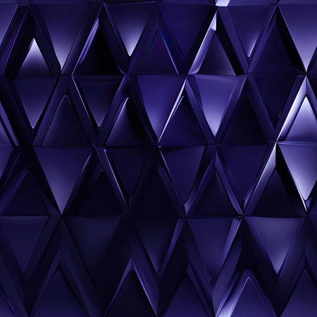 Abstract purple triangle background with elegant patterns (tiled)の素材