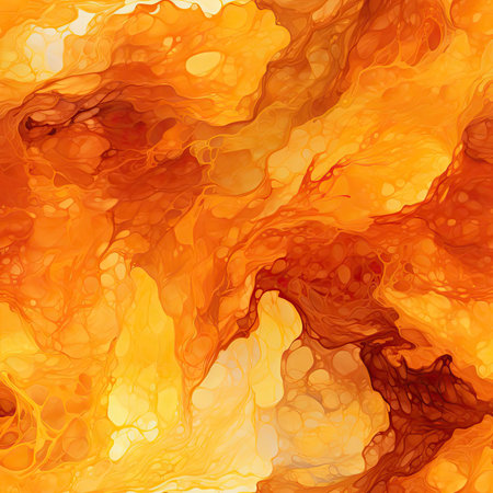 Orange and yellow oil painting with a frosted surface (tiled)の素材