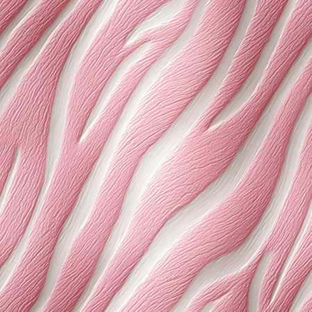 Detailed pink and white texture with organic contours and flowing lines (tiled)の素材