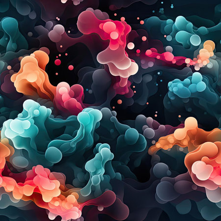 Abstract backgrounds with colored dots and patterns, suitable for design (tiled)の素材