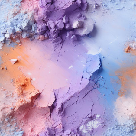 Makeup powder in pastel colors with textured impasto layers (tiled)の素材