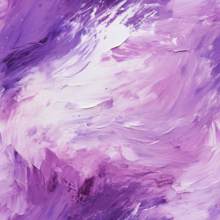 Abstract purple paint painting with emotional gestural strokes (tiled)の素材