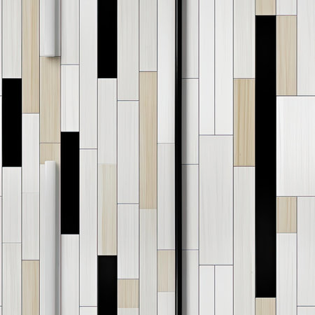 Modern background with strips of metal and wood, rendered in cinema4d (tiled)の素材