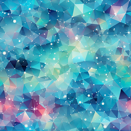 Exquisite geometric pattern with starry sky and delicate textures (tiled)の素材