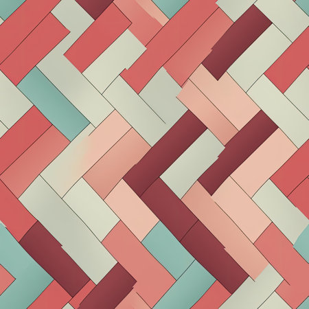 Colorful tile pattern with pink and blue squares (tiled)の素材