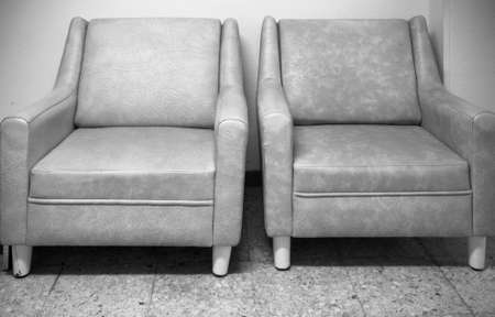 Armchairs for the elderly togetherの写真素材