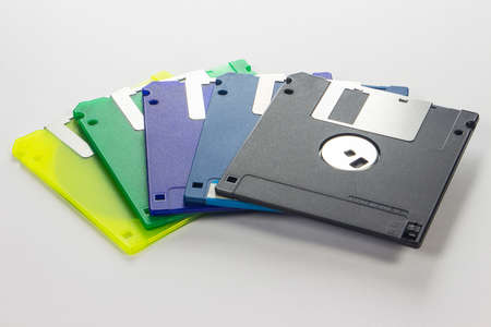 Diskettes 3.5 retro way to storage info