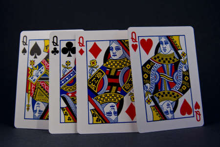 playing cards, kings and queensのeditorial素材