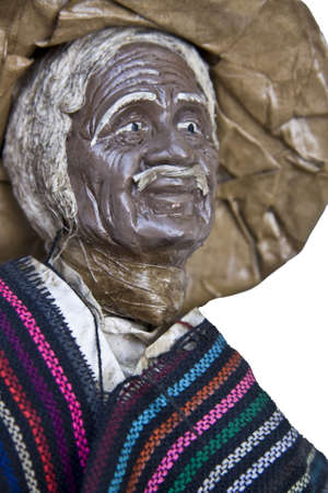 mexican figure of paper representing a peasantの写真素材