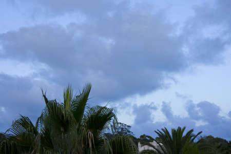 landscape of sky with clouds in the afternoonの写真素材