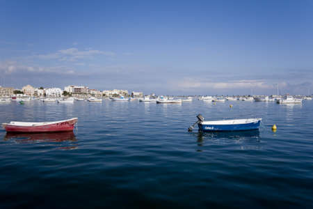 Boats in the harbor. Mediterranean coast in Spain.の写真素材