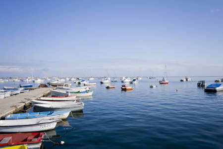 Boats in the harbor. Mediterranean coast in Spain.の写真素材
