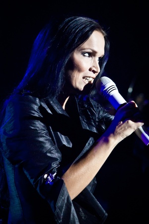 Aula Magna, Lisbon, Portugal - February 15, 2012 - Tarja Turunen Performing Live as part of the "What Lies Beneath Euro Tour 2012"のeditorial素材