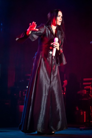 Aula Magna, Lisbon, Portugal - February 15, 2012 - Tarja Turunen Performing Live as part of the "What Lies Beneath Euro Tour 2012"のeditorial素材