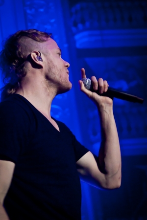 Coliseu dos Recreios, Lisbon, Portugal - June 11, 2012 - Imagine Dragons performs liveのeditorial素材