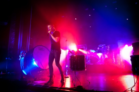 Coliseu dos Recreios, Lisbon, Portugal - June 11, 2012 - Imagine Dragons performs liveのeditorial素材