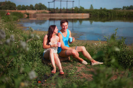 Young couple.の写真素材
