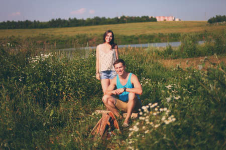 Young couple.の写真素材