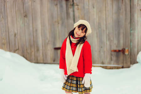 Child happy outdoors.の写真素材