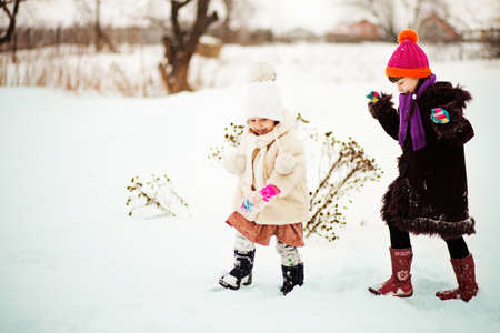 Children happy outdoors.の写真素材