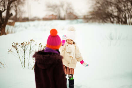 Children happy outdoors.の写真素材