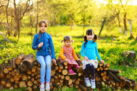 The child in park a outdoors happy.の写真素材