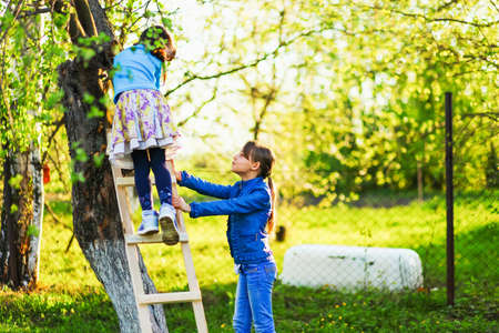 The child in park a outdoors happy.の写真素材