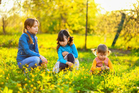The child in park a outdoors happy.の写真素材