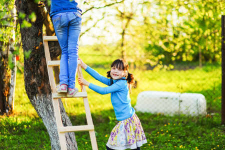The child in park a outdoors happy.の写真素材