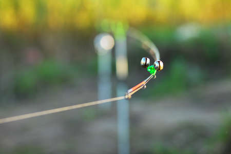 The tip of the rod with the bell.の写真素材