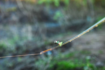The tip of the rod with the bell.の写真素材