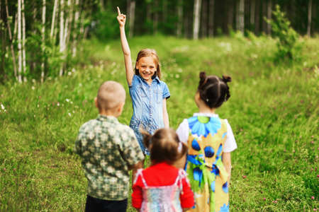 The Children lead an active a lifestyle.の写真素材
