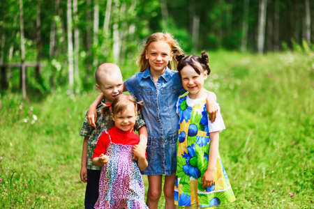 The Children lead an active a lifestyle.の写真素材