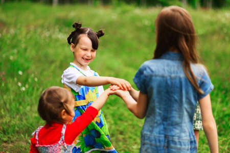 The Children lead an active a lifestyle.の写真素材