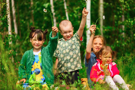 The Children lead an active a lifestyle.の写真素材