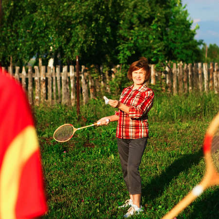 The Older people lead an active lifestyle.の写真素材