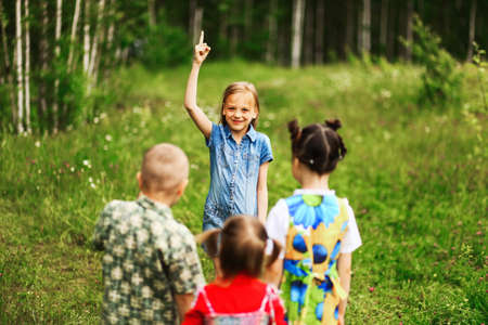 The Children lead an active a lifestyle.の写真素材