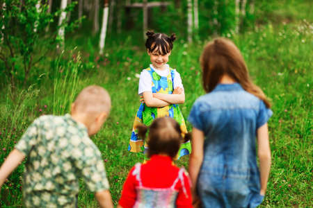 The Children lead an active a lifestyle.の写真素材