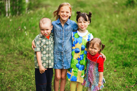 The Children lead an active a lifestyle.の写真素材