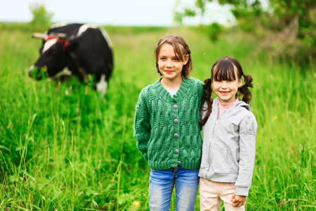 The Children lead an active a lifestyle.の写真素材