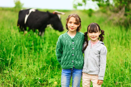 The Children lead an active a lifestyle.の写真素材