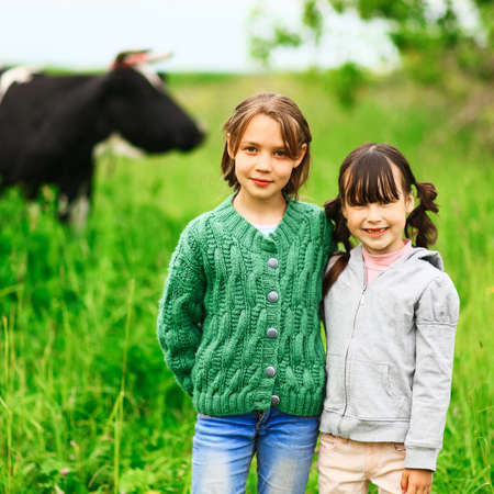 The Children lead an active a lifestyle.の写真素材