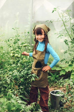 Child in Garden.の写真素材
