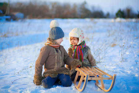 Child happy outdoors.の写真素材