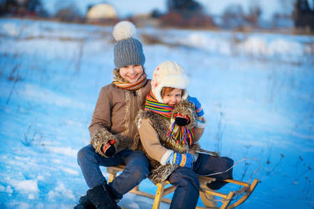 Child happy outdoors.の写真素材