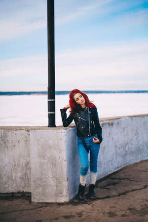 Portrait of a beautiful and young woman.