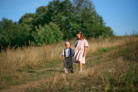The Children in rural areas a liveの写真素材